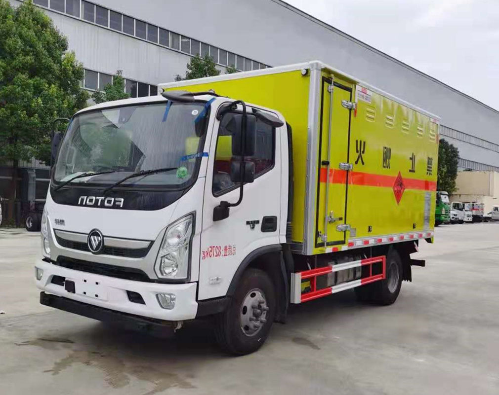 福田奧鈴4.08米貨廂爆破器材運輸車 福田奧鈴4.08米貨廂爆破器材運輸車