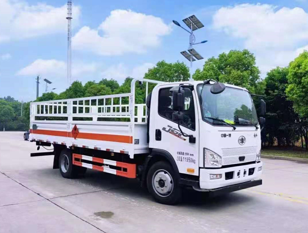 解放5.3米貨廂氣瓶運輸車 解放5.3米貨廂氣瓶運輸車