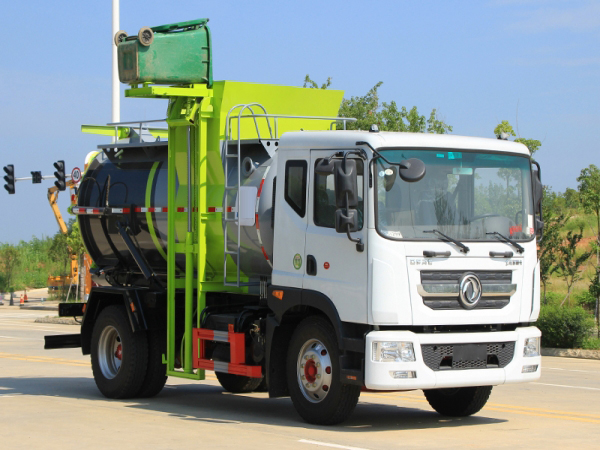 國六東風D9 9.5方 餐廚垃圾車圓罐 國六東風D9 9.5方 餐廚垃圾車圓罐