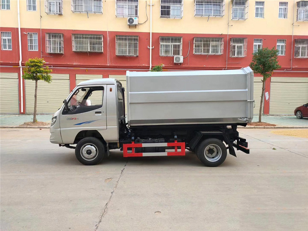 國六3方 藍(lán)牌唐駿歐鈴 掛桶垃圾車 國六3方 藍(lán)牌唐駿歐鈴 掛桶垃圾車