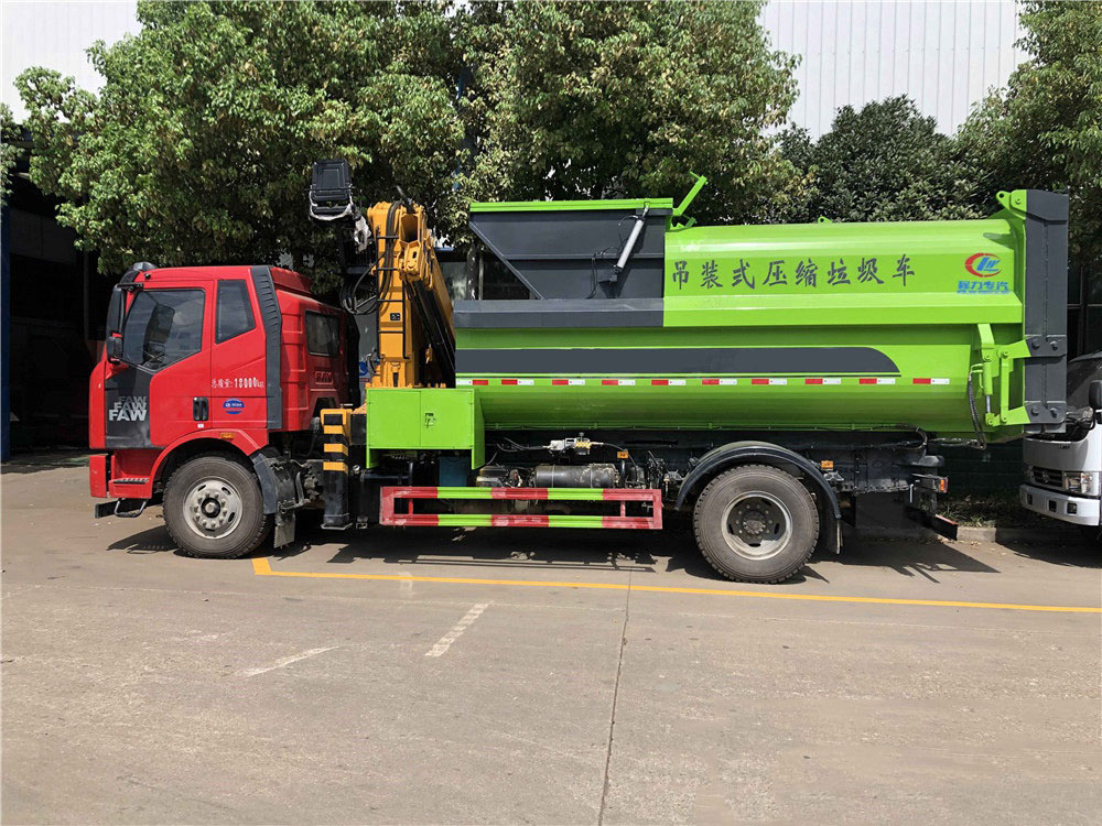 國六12方解放J6L 吊裝壓縮垃圾車 國六12方解放J6L 吊裝壓縮垃圾車